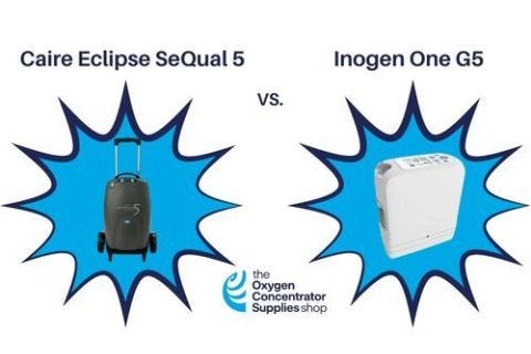 Inogen One G5 Vs SeQual Eclipse 5 Portable Oxygen Concentrator Comparison