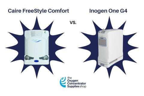 Inogen One G4 POC vs CAIRE FreeStyle Comfort POC 