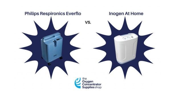 Philips Respironics Everflo vs Inogen At Home Oxygen Concentrator