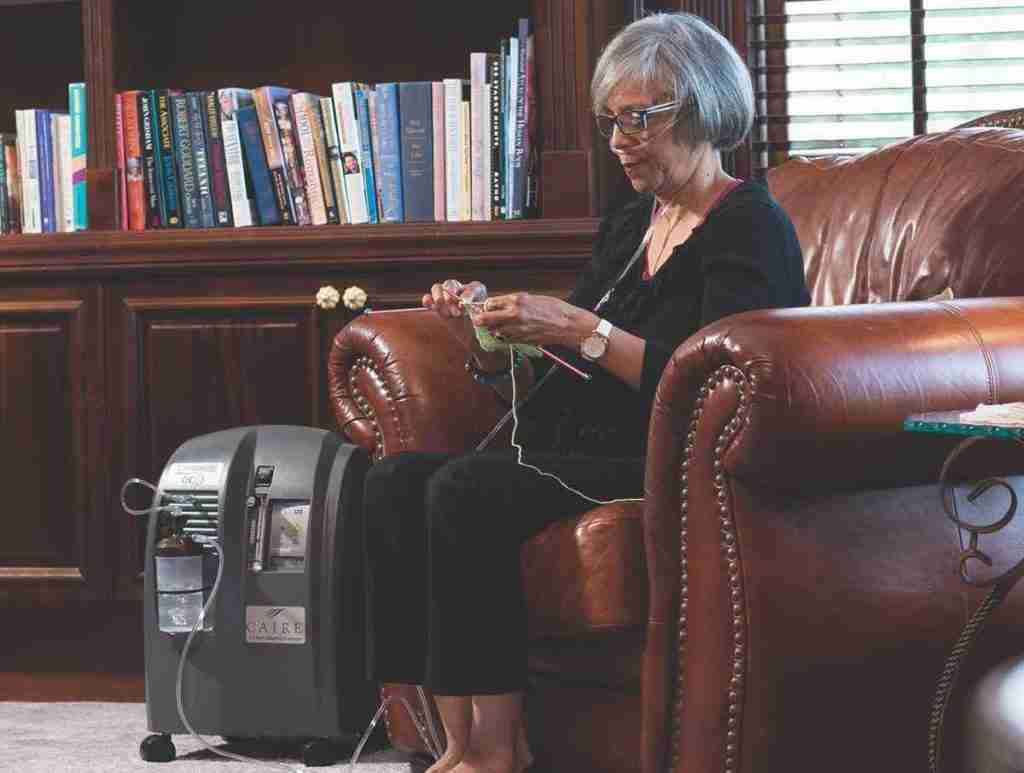 woman using Caire companion 5