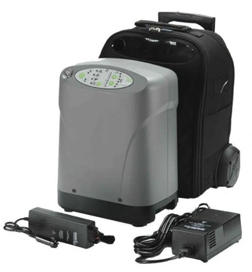 Intermediate Audible Alert and Red Service Light in DeVilbiss Oxygen Concentrator