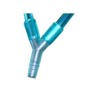 Salter Labs Y-Connector with Two 2 Foot Bonded Green Tubes