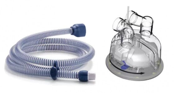 AirSpiral Heated Breathing Tube & Chamber Kit for AirVo