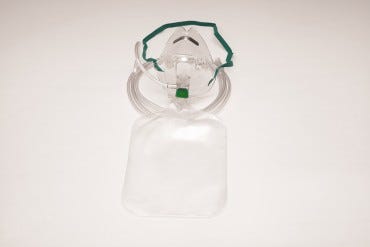 Salter Labs Non-Rebreather Oxygen Mask with Safety Vent (Adult)