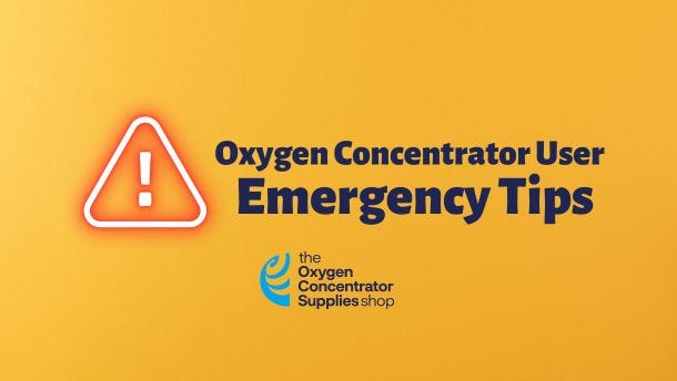 Oxygen Concentrator User Emergency Tips