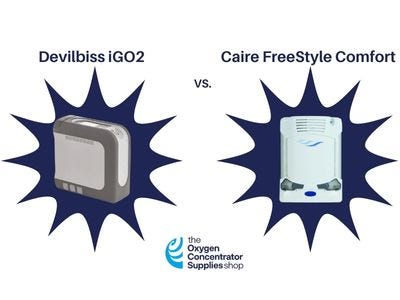 DeVilbiss iGo 2 vs. Caire FreeStyle Comfort Oxygen Concentrator