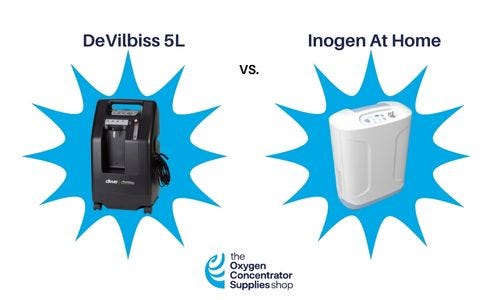 Inogen At Home vs DeVilbiss 5L Home Oxygen Concentrator Comparison